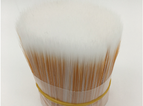 White mixed Orange Tapered Bristle Paint Brush Filament