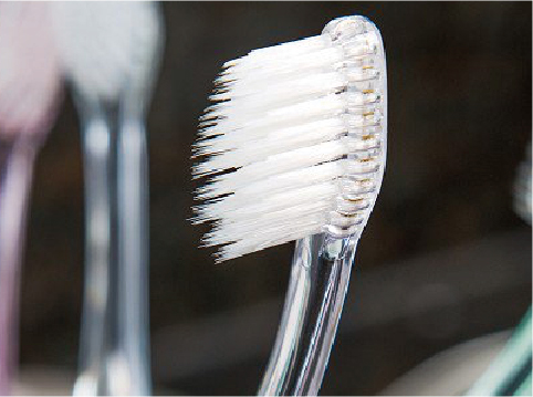 White Antibacterial Nanosilver Tapered Toothbrush Filament