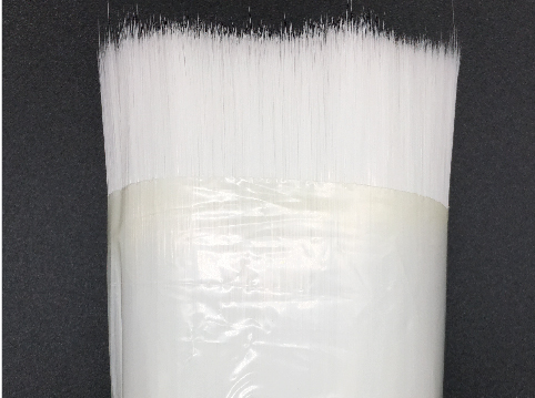 White Solid Tapered Paint Brush Mono Bristle Filament