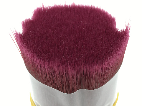 Burgundy PBT Tapered Synthetic Paint Brush Bristle Filament