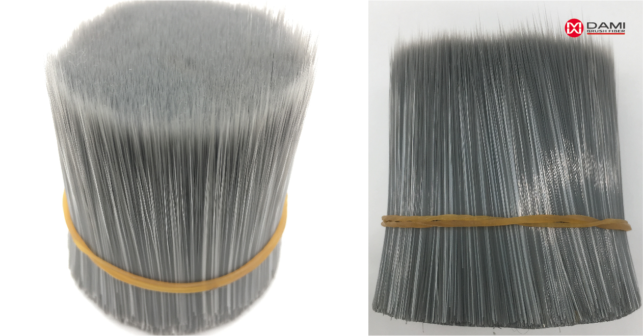 Grey mixed White Shorter Solid Tapered Paint Brush Filament插图