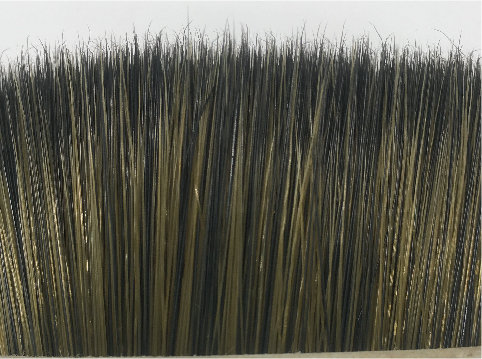 Black mixed Golden Solid Tapered Paint Brush Filament