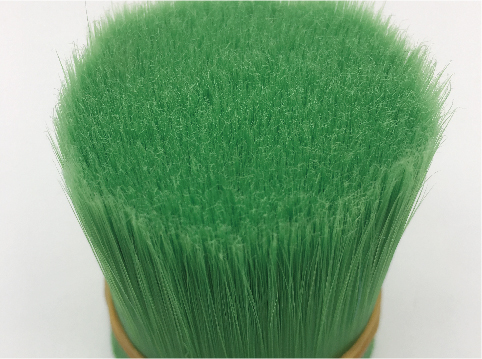 Green PBT PET Solid Tapered Bristle Paint Brush Filament