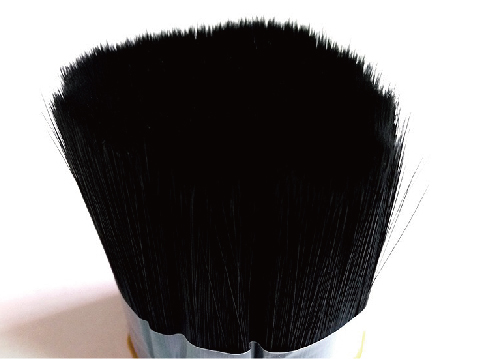 Black PBT PET Nylon Tapered Bristle Hair Brush Filament