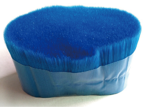 Blue Nylon PBT PET Tapered Brush Bristle Hair Filament