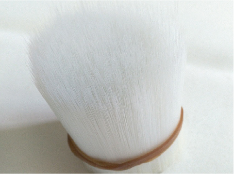 White Tapered PBT PET Nylon Bristle Artist Brush Filament