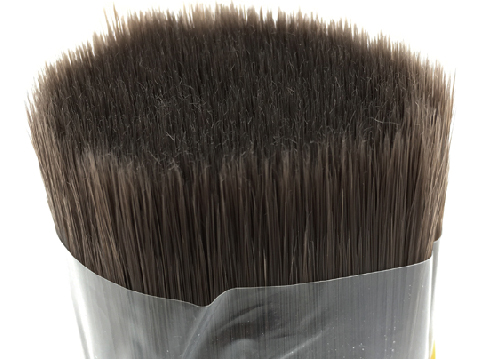 PET PBT Brown Solid Tapered Brush Filament