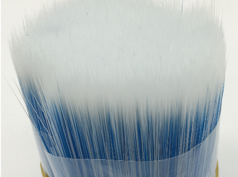 White Mixture of Blue Synthetic PET PBT Solid Round Tapered Paint Brush Filament