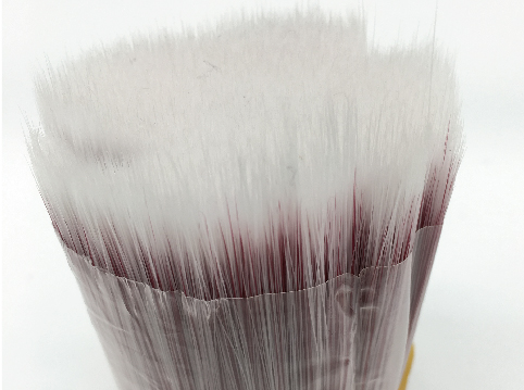 White mixed Burgundy Solid Round Tapered Synthetic Paint Brush Filament